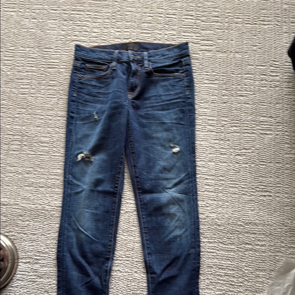 Women's Blue Distressed Jeans